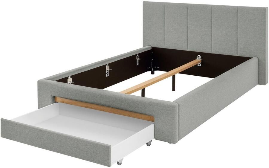 INOSIGN Gestoffeerd bed CiTY GiRON bedframe met bedlade gestoffeerd opbergbed met hondenbed of opberglade bekleding van corduroy of linnenlook - Foto 7