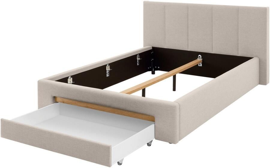 INOSIGN Gestoffeerd bed CiTY GiRON bedframe met bedlade gestoffeerd opbergbed met hondenbed of opberglade bekleding van corduroy of linnenlook - Foto 6
