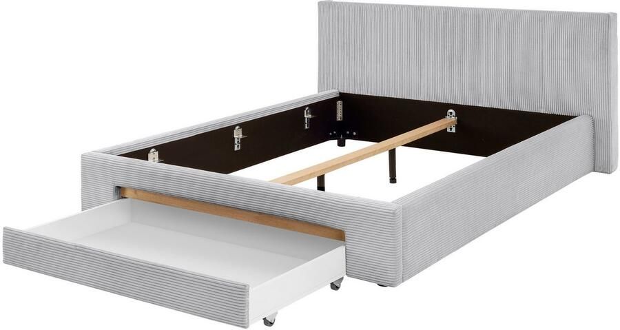 INOSIGN Gestoffeerd bed CiTY GiRON bedframe met bedlade gestoffeerd opbergbed met hondenbed of opberglade bekleding van corduroy of linnenlook - Foto 8