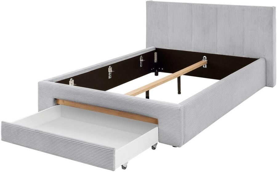 INOSIGN Gestoffeerd bed CiTY GiRON bedframe met bedlade gestoffeerd opbergbed met hondenbed of opberglade bekleding van corduroy of linnenlook - Foto 8