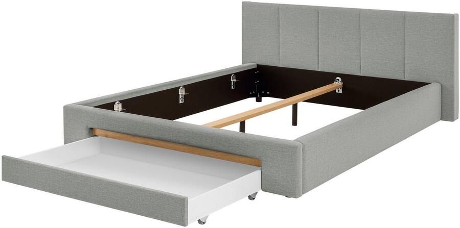 INOSIGN Gestoffeerd bed CiTY GiRON bedframe met bedlade gestoffeerd opbergbed met hondenbed of opberglade bekleding van corduroy of linnenlook - Foto 9