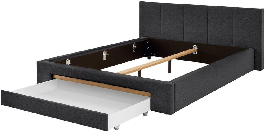 INOSIGN Gestoffeerd bed CiTY GiRON bedframe met bedlade gestoffeerd opbergbed met hondenbed of opberglade bekleding van corduroy of linnenlook - Foto 10