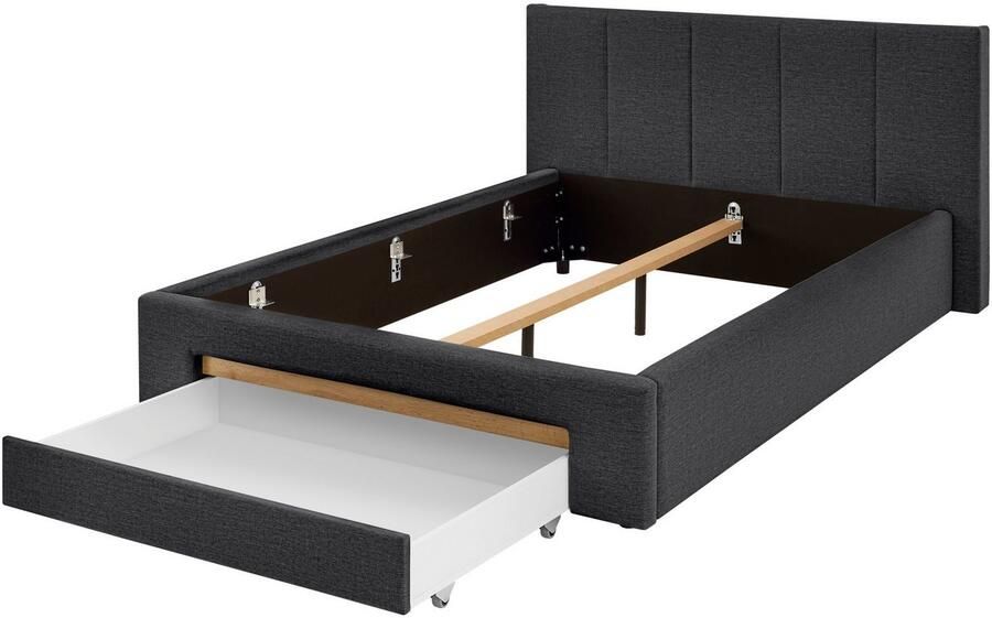 INOSIGN Gestoffeerd bed CiTY GiRON bedframe met bedlade gestoffeerd opbergbed met hondenbed of opberglade bekleding van corduroy of linnenlook - Foto 8