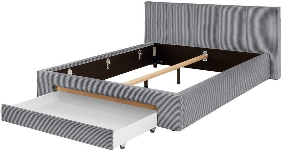 INOSIGN Gestoffeerd bed CiTY GiRON bedframe met bedlade gestoffeerd opbergbed met hondenbed of opberglade bekleding van corduroy of linnenlook - Foto 9