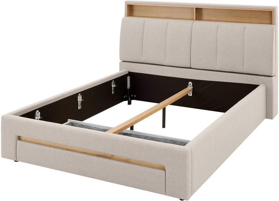 INOSIGN Gestoffeerd bed CiTY GiRON gepolsterd opbergbed met LED-verlichting Bedkisten met hondenbed of als opbergruimte opklapbare hoofdeinden - Foto 3