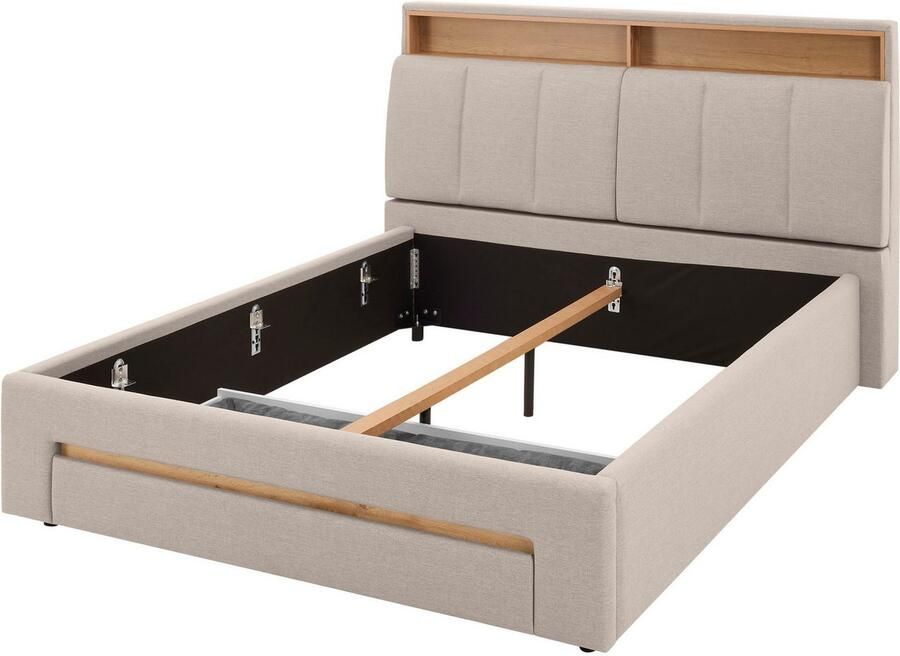 INOSIGN Gestoffeerd bed CiTY GiRON gepolsterd opbergbed met LED-verlichting Bedkisten met hondenbed of als opbergruimte opklapbare hoofdeinden - Foto 5