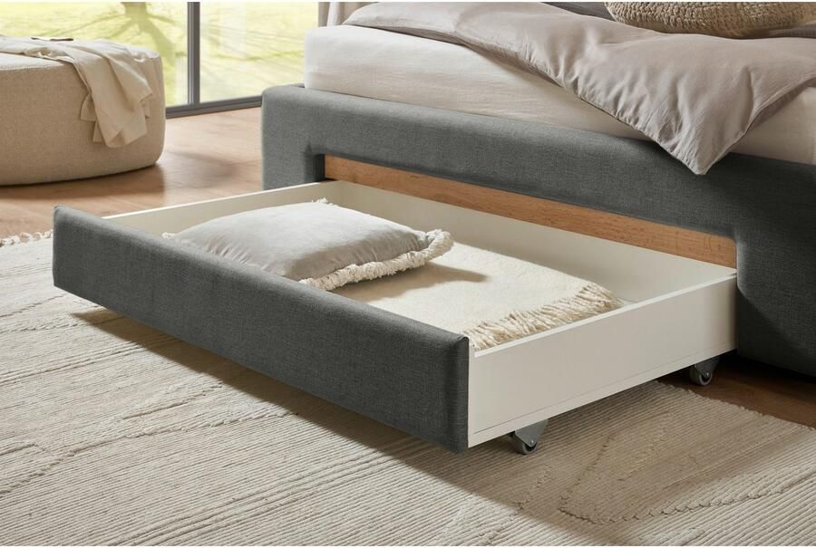 INOSIGN Gestoffeerd bed CiTY GiRON gepolsterd opbergbed met LED-verlichting Bedkisten met hondenbed of als opbergruimte opklapbare hoofdeinden - Foto 9