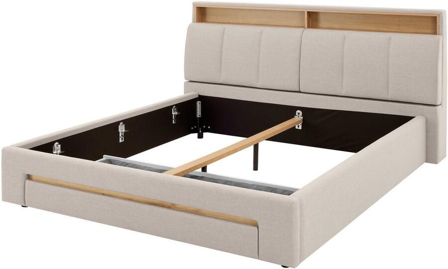 INOSIGN Gestoffeerd bed CiTY GiRON gepolsterd opbergbed met LED-verlichting Bedkisten met hondenbed of als opbergruimte opklapbare hoofdeinden - Foto 10