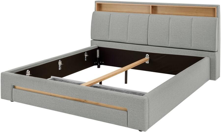 INOSIGN Gestoffeerd bed CiTY GiRON gepolsterd opbergbed met LED-verlichting Bedkisten met hondenbed of als opbergruimte opklapbare hoofdeinden - Foto 11