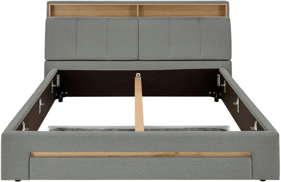 INOSIGN Gestoffeerd bed CiTY GiRON gepolsterd opbergbed met LED-verlichting Bedkisten met hondenbed of als opbergruimte opklapbare hoofdeinden - Foto 7