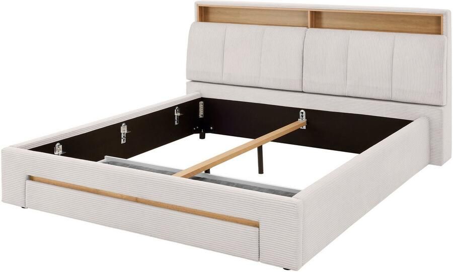 INOSIGN Gestoffeerd bed CiTY GiRON gepolsterd opbergbed met LED-verlichting Bedkisten met hondenbed of als opbergruimte opklapbare hoofdeinden - Foto 9