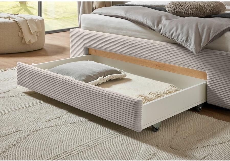 INOSIGN Gestoffeerd bed CiTY GiRON gepolsterd opbergbed met LED-verlichting Bedkisten met hondenbed of als opbergruimte opklapbare hoofdeinden - Foto 6