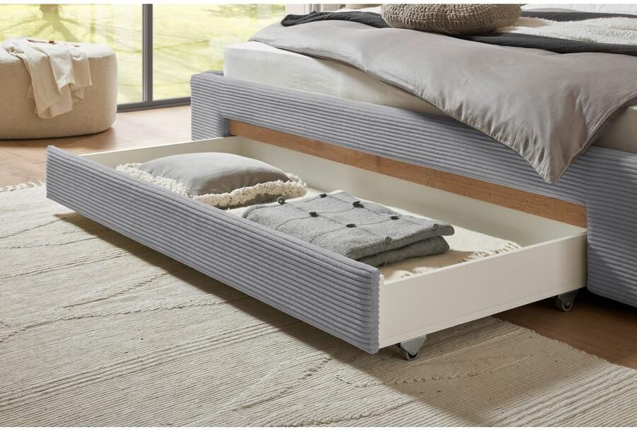 INOSIGN Gestoffeerd bed CiTY GiRON gepolsterd opbergbed met LED-verlichting Bedkisten met hondenbed of als opbergruimte opklapbare hoofdeinden - Foto 5