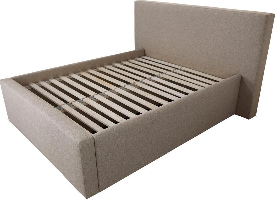 INOSIGN Gestoffeerd bed DALINA rechtlijnig hoofdbord in 5 breedten ook in 220 cm lengte - Foto 2