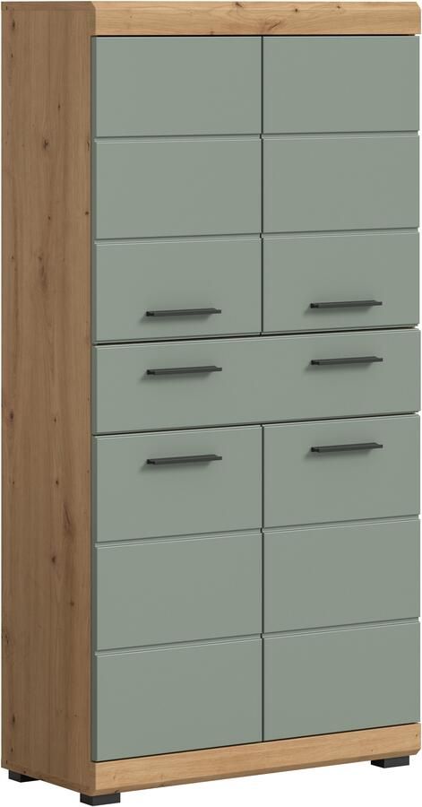 INOSIGN Halfhoge kast Siena breedte 74 cm 4 deuren 1 lade 4 vakken MDF-front in verschillende kleuren verkrijgbaar badkamermeubels badkamerkast kast badkamer - Foto 9