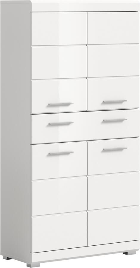 INOSIGN Halfhoge kast Siena breedte 74 cm 4 deuren 1 lade 4 vakken MDF-front in verschillende kleuren verkrijgbaar badkamermeubels badkamerkast kast badkamer - Foto 9