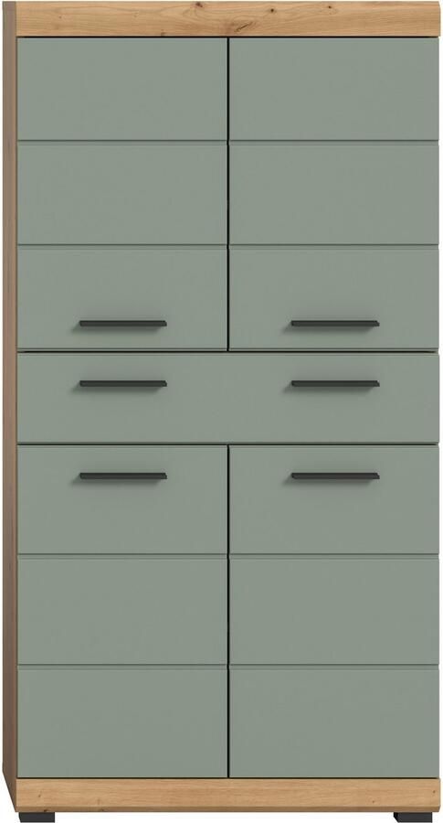 INOSIGN Halfhoge kast Siena breedte 74 cm 4 deuren 1 lade 4 vakken MDF-front in verschillende kleuren verkrijgbaar badkamermeubels badkamerkast kast badkamer - Foto 8