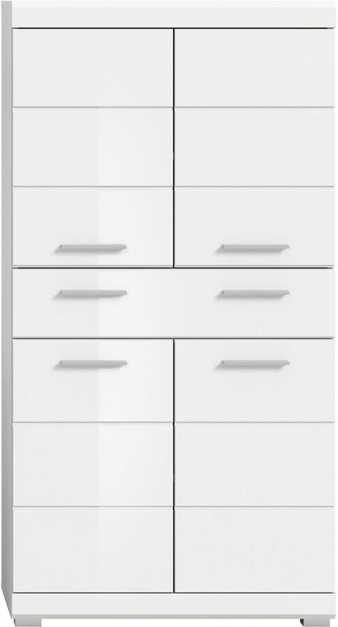 INOSIGN Halfhoge kast Siena breedte 74 cm 4 deuren 1 lade 4 vakken MDF-front in verschillende kleuren verkrijgbaar badkamermeubels badkamerkast kast badkamer - Foto 8