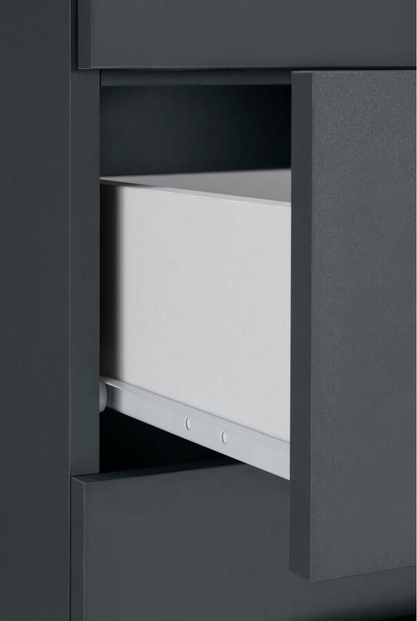 INOSIGN Halfhoge kast Skara verstelbare planken achter elke deur breedte 38 cm hoogte 130 cm - Foto 7