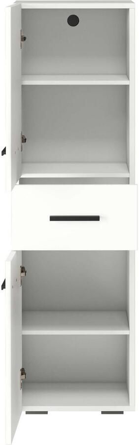 INOSIGN Halfhoge kast Skara verstelbare planken achter elke deur breedte 38 cm hoogte 130 cm - Foto 4