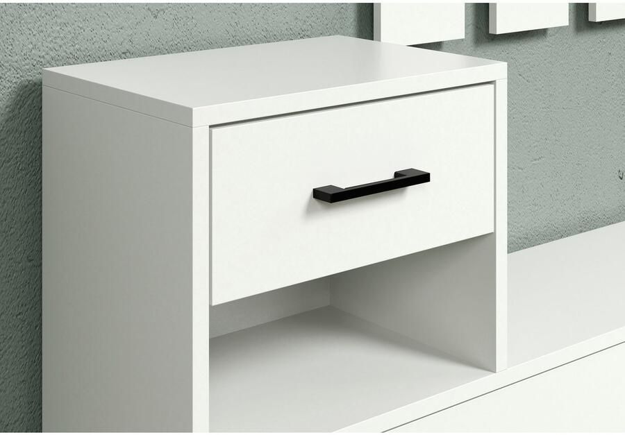 INOSIGN Halmeubelset Basel Schoenopberger met schoenendoos paneel met spiegel en haken (complete set 2 stuks) - Foto 2