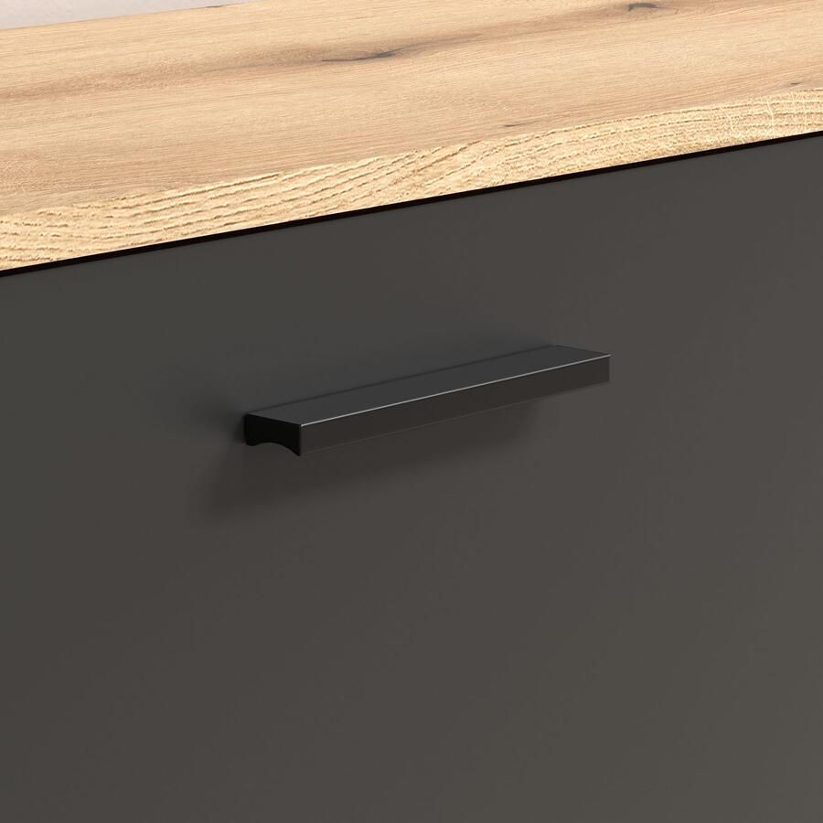 INOSIGN Halmeubelset Estepona Garderobemeubel met ribbelontwerp afmetingen (B D H) 250 36 195 cm (complete set 6 stuks)