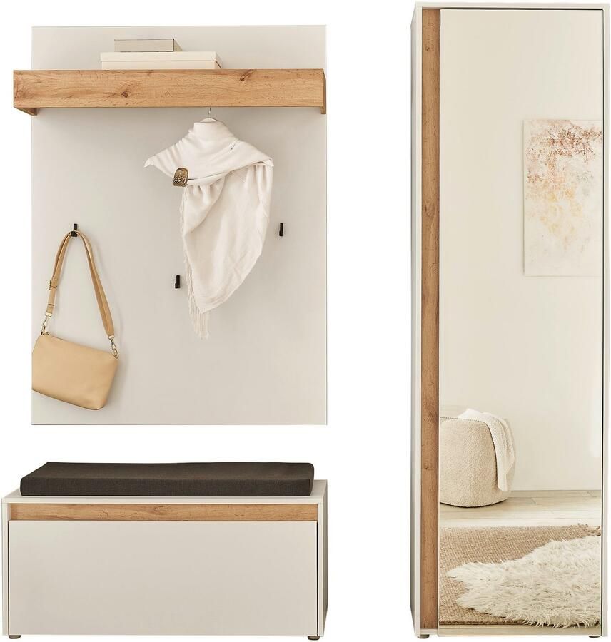 INOSIGN Halmeubelset GIRON CiTY moderne garderobe complete set met veel opbergruimte (complete set 3 stuks) - Foto 12