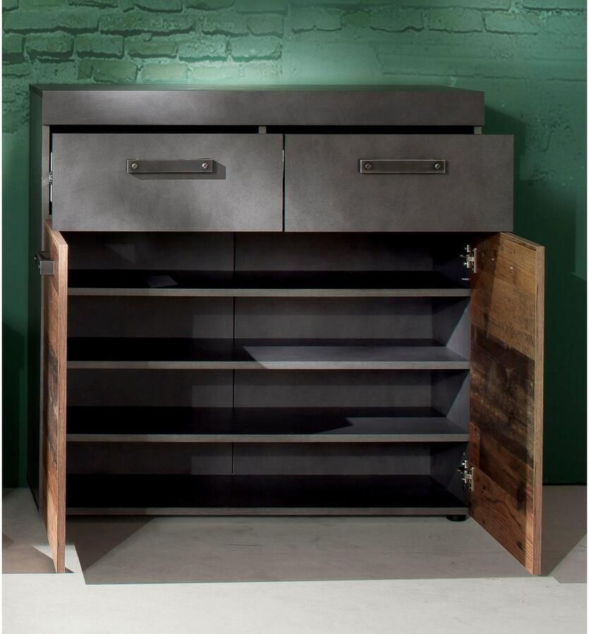 INOSIGN Halmeubelset Ilana moderne industriële stijl (set 4-delig)