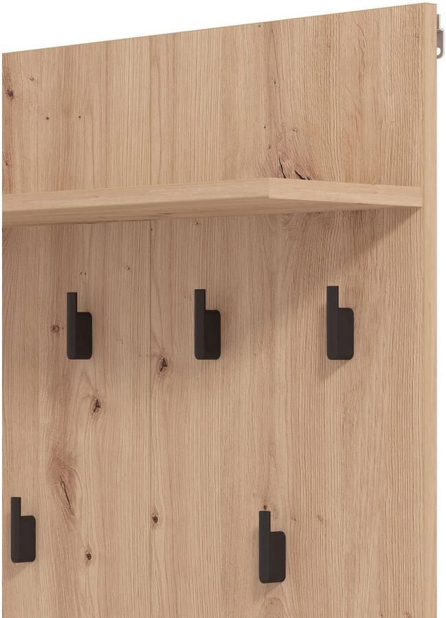 INOSIGN Halmeubelset Landes halmeubelen breedte 189 cm in artisan eik met strepen (set 5-st) incl. 2 kasten zitbank garderobe paneel en spiegel (complete set 5 stuks) - Foto 4