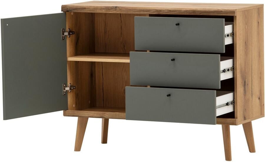 INOSIGN Halmeubelset Mavas Garderobe met opbergruimte Garderobekast in Scandic Design (set 3-delig) - Foto 5