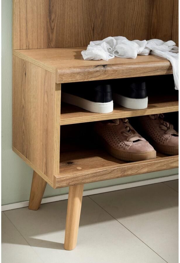 INOSIGN Compact kapstokmeubel Mavas Garderobe Garderobekast ScandicDesign Evoke Eik Salie voldoende opbergruimte geschikt voor kleine ruimtes 110 cm breed - Foto 2