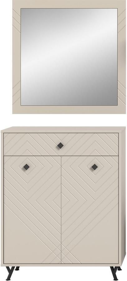 INOSIGN Halmeubelset Mento 2-delig ornamentfrezing in de front bestaande uit: (set 2-delig) - Foto 5