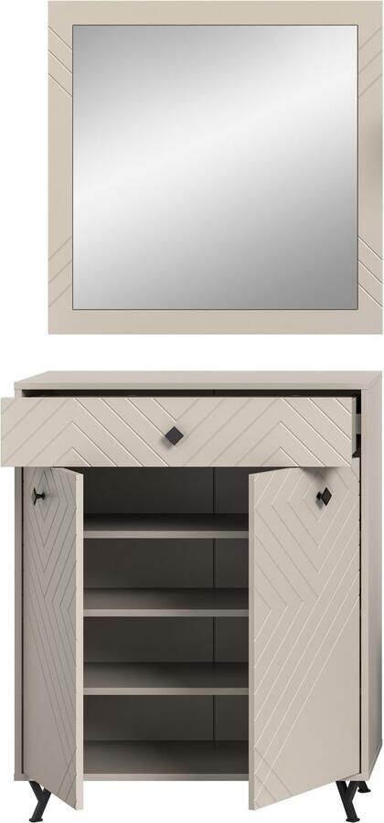 INOSIGN Halmeubelset Mento 2-delig ornamentfrezing in de front bestaande uit: (set 2-delig) - Foto 4