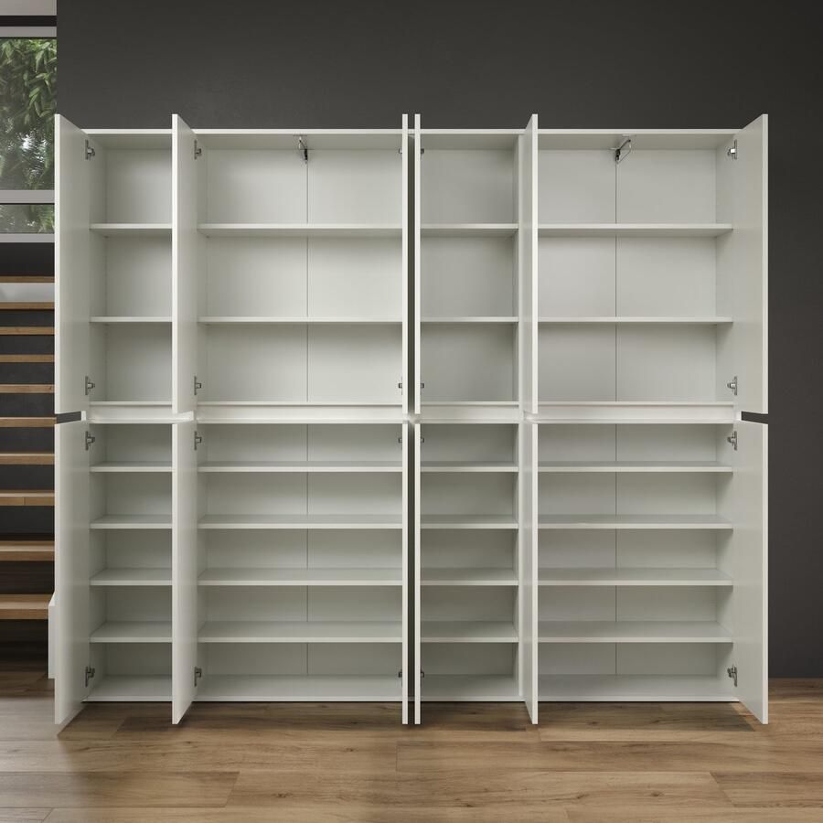 INOSIGN Halmeubelset NOVARA Garderobekasten met in totaal 32 vakken (B D H) 222 34 191 cm (complete set 2-delig)