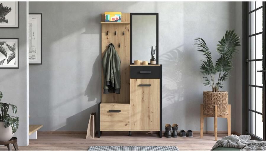 INOSIGN Halmeubelset Oleron compacte garderobe halgarderobe dielenkast (complete set) - Foto 2