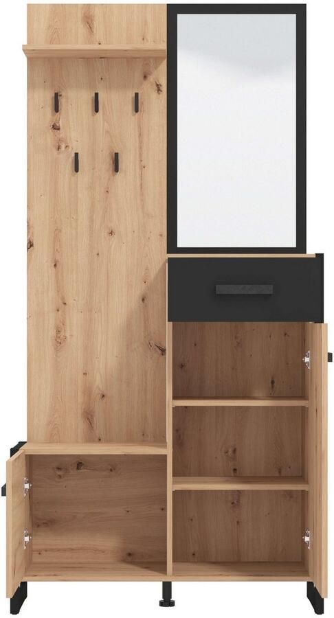 INOSIGN Halmeubelset Oleron compacte garderobe halgarderobe dielenkast (complete set) - Foto 3