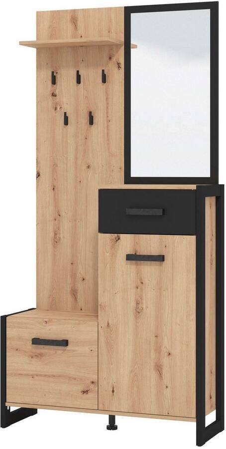 INOSIGN Halmeubelset Oleron compacte garderobe halgarderobe dielenkast (complete set) - Foto 5