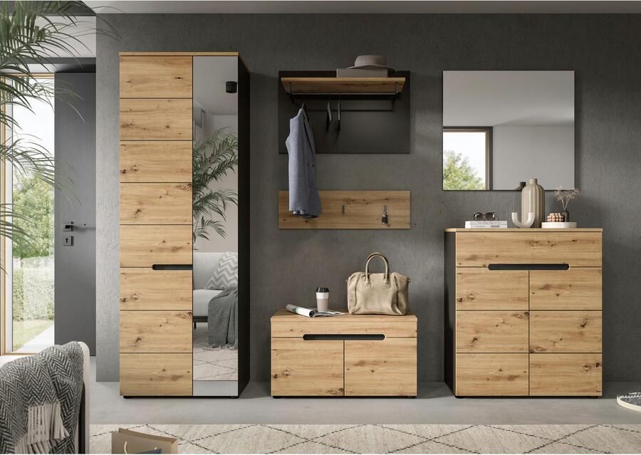 INOSIGN Halmeubelset Rehat garderobekombinatie breedte 255 cm 6-delige hal garderobe set met veel opbergruimte hal meubels (6 stuks) - Foto 11
