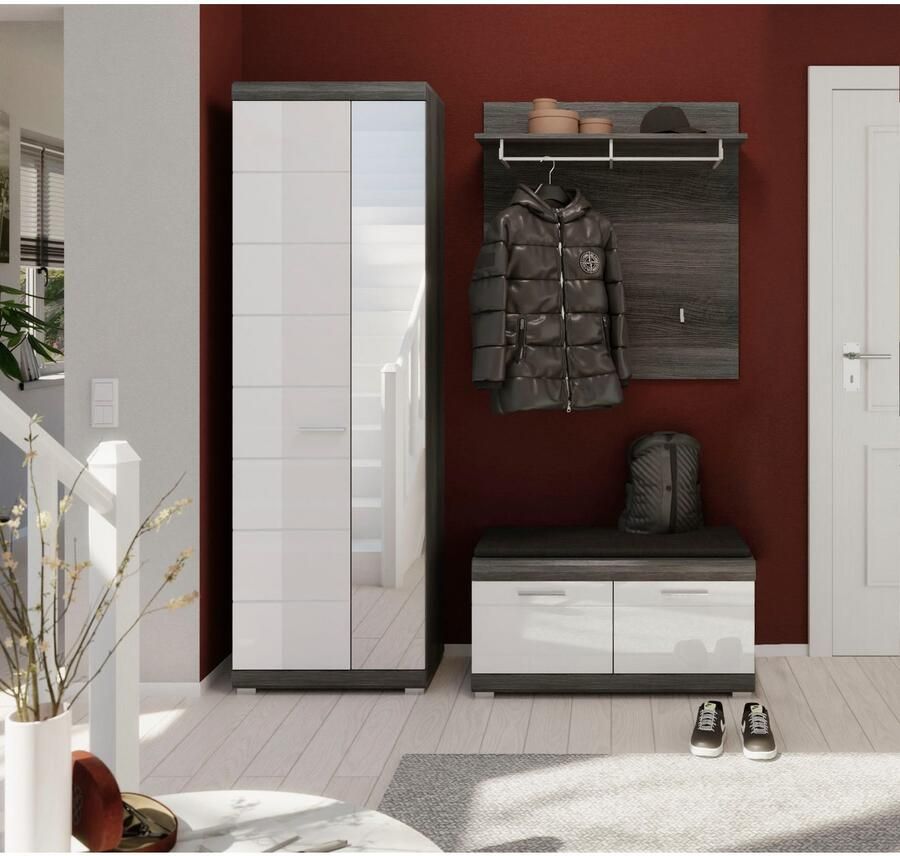 INOSIGN Halmeubelset Siena Fronten met hoogwaardige groeffrezing 3-delig bestaande uit: (complete set 3-delig)