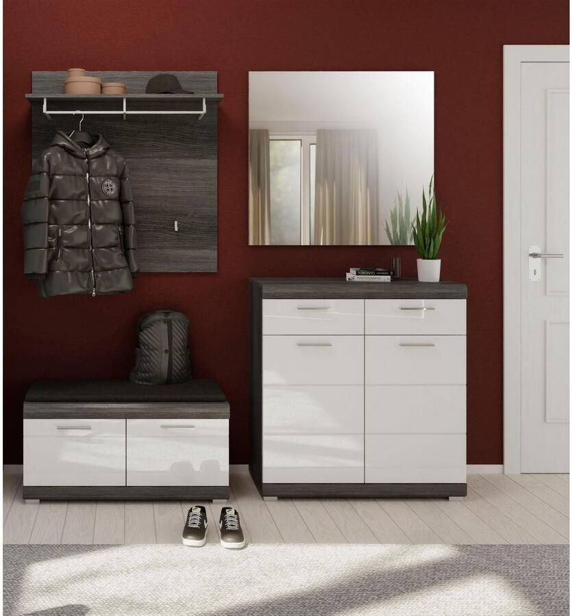 INOSIGN Halmeubelset Siena Fronten met hoogwaardige groeffrezing 4-delig bestaande uit: (complete set 4-delig) - Foto 2