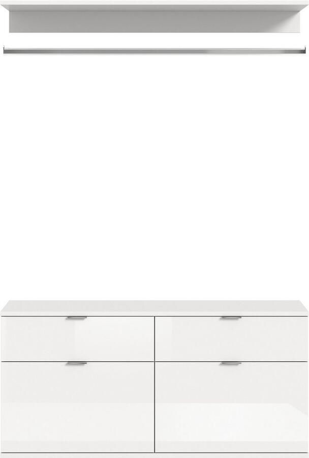 INOSIGN Halmeubelset Trondheim Breedte 121 cm bestaande uit Commode Kledingstang & Plank (3-delig) - Foto 12