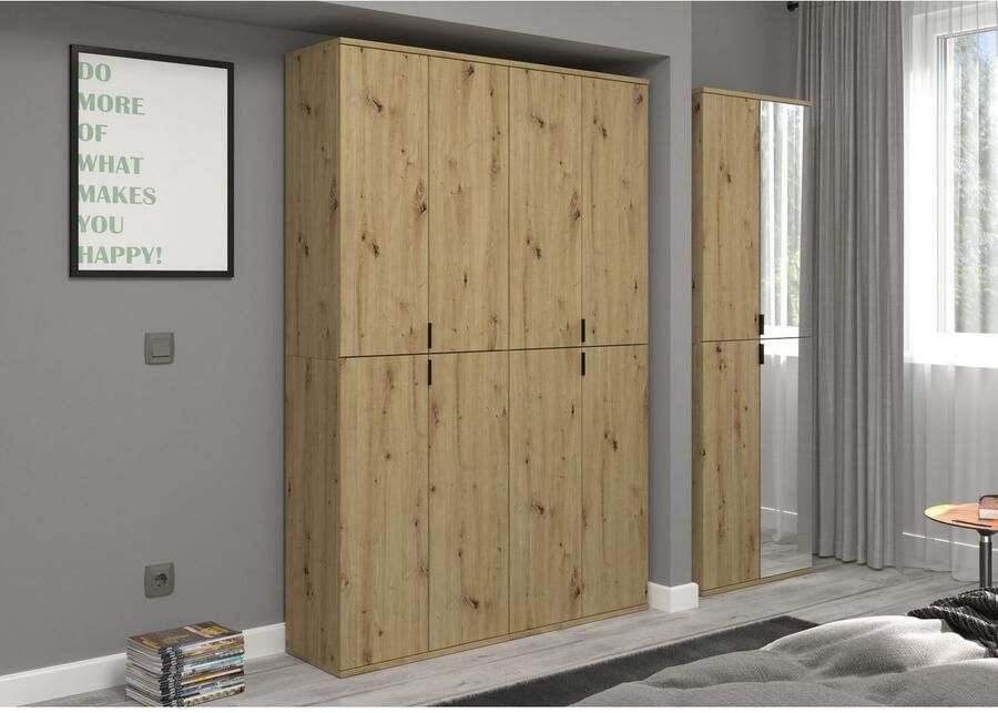 INOSIGN Halmeubelset Trondheim Breedte 60 cm bestaande uit 2 Kasten 4 Deuren 6 Vakken (set 2-delig)