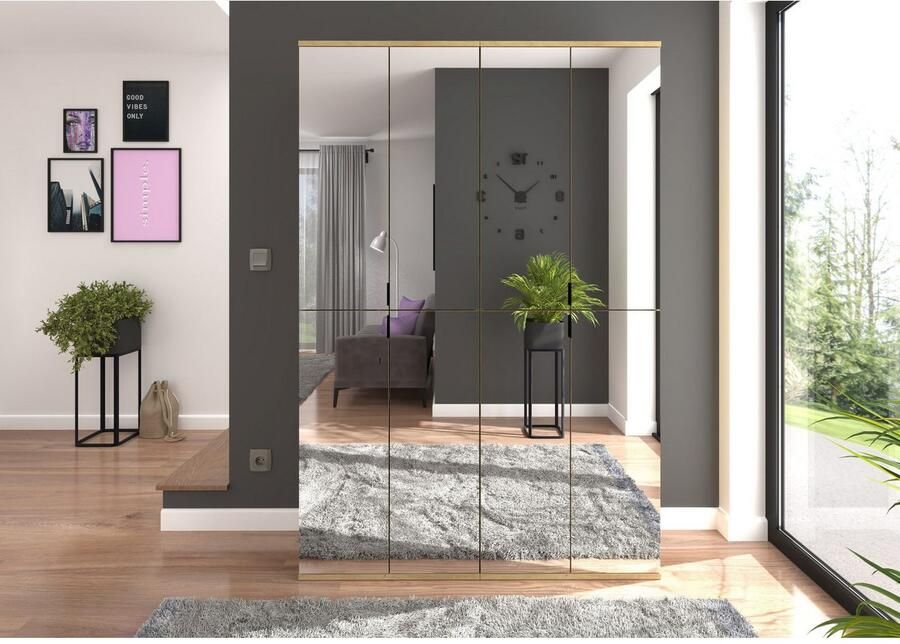 INOSIGN Halmeubelset Trondheim Breedte 122 cm bestaande uit 2 Kasten 8 Deuren 18 Vakken (set 2-delig)