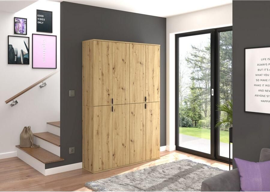 INOSIGN Halmeubelset Trondheim Breedte 122 cm bestaande uit 2 Kasten 8 Deuren 18 Vakken (set 2-delig) - Foto 3