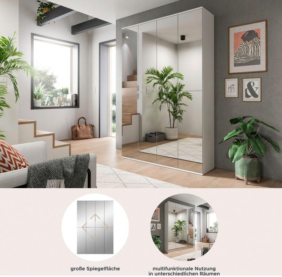 INOSIGN Halmeubelset Trondheim Breedte 122 cm bestaande uit 2 Kasten 8 Deuren 18 Vakken (set 2-delig) - Foto 5