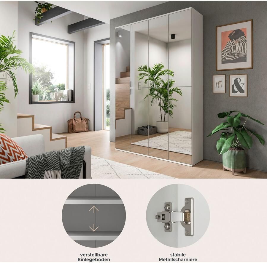 INOSIGN Halmeubelset Trondheim Breedte 122 cm bestaande uit 2 Kasten 8 Deuren 18 Vakken (set 2-delig) - Foto 4