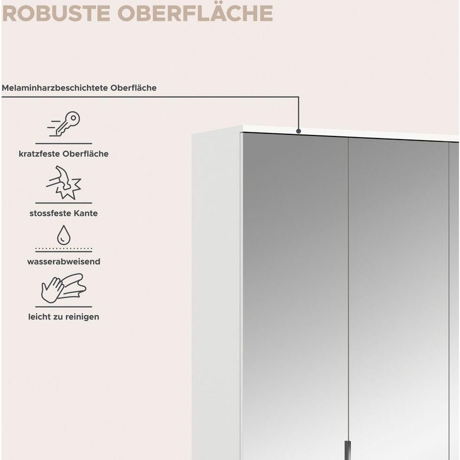 INOSIGN Halmeubelset Trondheim Breedte 122 cm bestaande uit 2 Kasten 8 Deuren 18 Vakken (set 2-delig)