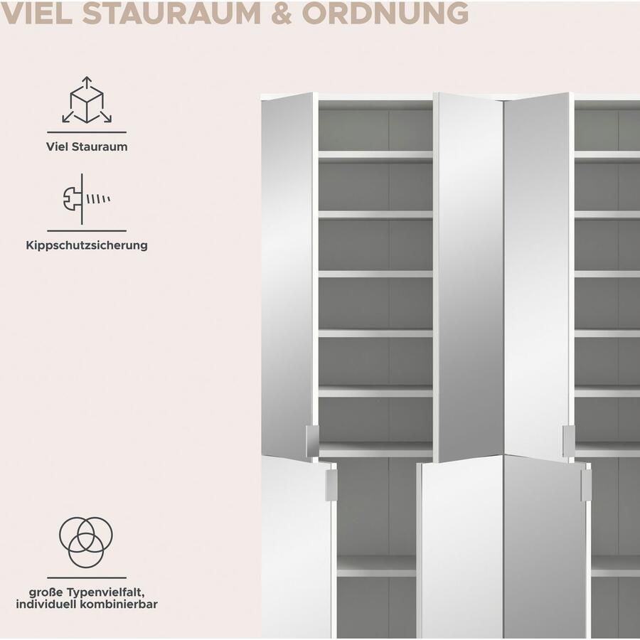 INOSIGN Halmeubelset Trondheim Breedte 122 cm bestaande uit 2 Kasten 8 Deuren 18 Vakken (set 2-delig) - Foto 3