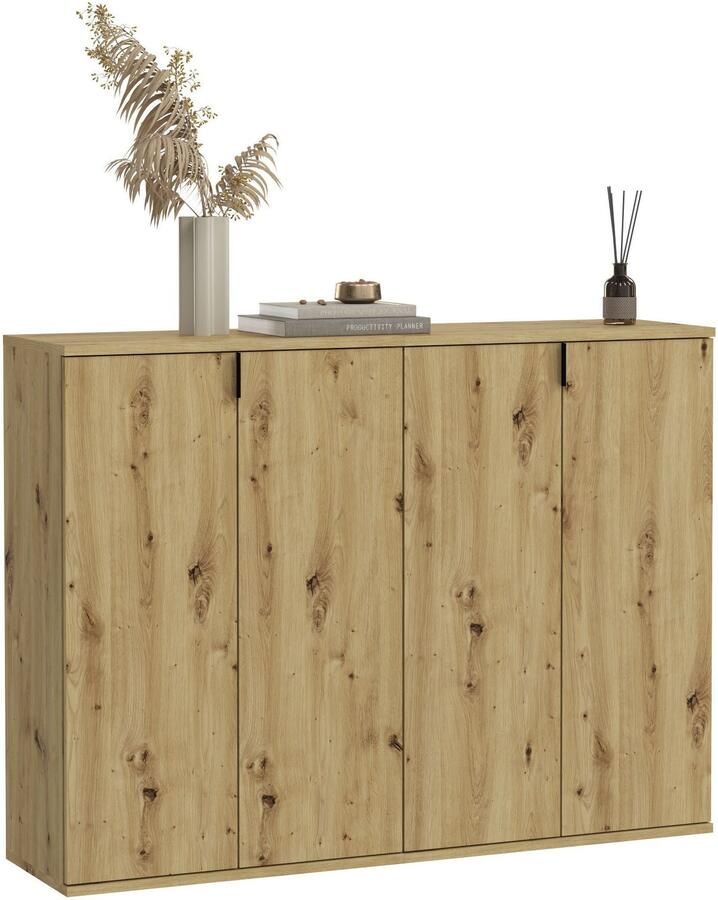 INOSIGN Halmeubelset Trondheim Breedte 122 cm bestaande uit 2 Kommoden 4 Deuren 12 Vakken (set 2-delig)