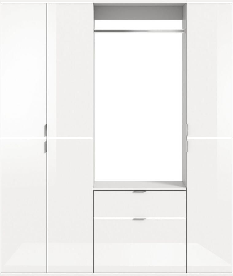 INOSIGN Halmeubelset Trondheim Breedte 152 cm 5-delig bestaande uit: 2x garderobekast 1 commode 1 kledingstang 1 legplank (set 4 stuks) - Foto 7